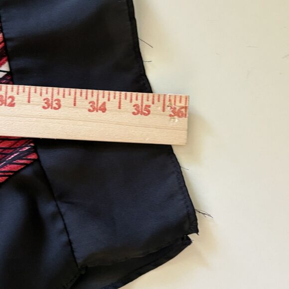 Cato Blouse Womens 26/28W Red Geometric Asymmetrical-Hem Tunic Stretch Knit - Picture 7 of 7